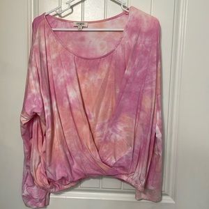 Long sleeve Umgee pink, orange tie dye great condition